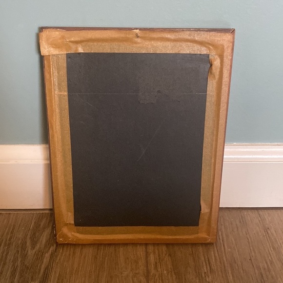 Vintage Reverse Painting Silhouette Bubble Glass Convex Antique Victorian gothic - Picture 4 of 6